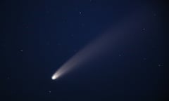 The comet Neowise, pictured in March 2020.
