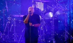 Injured … Phil Collins performing on US television in 2016.