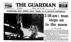 21 July 1969 Guardian front page