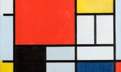 Piet Mondrian Composition with large red plane, yellow, black, grey and blue
1921