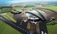 The potential spaceport, as drawn in a Government illustration