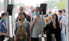 Passengers at Xi’an railway station check in with ID cards and facial recognition. Surveillance technology in China can now supposedly detect one’s state of mind. 