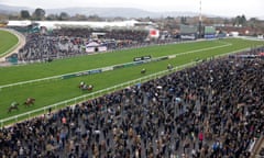 There was a large drop in spectators for the 2023 Cheltenham festival.