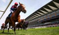 Trip to Paris, ridden by Graham Lee, races to win the Gold Cup on Ladies Day at Royal Ascot.