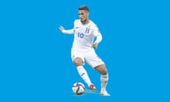 alexander lopez honduran footballer cut out against blue