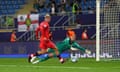 Emile Smith Rowe slots home England’s second goal against the Czech Republic