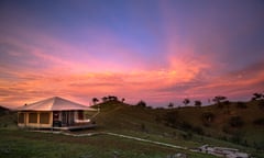 Scenic country views from Sierra Escapes, Mudgee – an eco retreat which is already booked out for most of June.