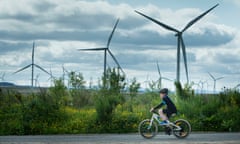 Whitelee Windfarm in East Renfrewshire, the UK's largest onshore windfarm