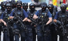 Armed counter-terrorism officers.