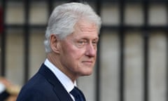 FILES-FRANCE-US-POLITICS-ENTERTAINMENT-CLINTON-LEWINSKY<br>(FILES) In this file photo taken on September 30, 2019 Former US President Bill Clinton arrives to attend a church service for former French President Jacques Chirac at the Saint-Sulpice church in Paris. - Bill Clinton said he had an affair with Monica Lewinsky to help him deal with the stress of being president as he opened up in a documentary released on March 6, 2020 about the scandal that led to his impeachment. (Photo by Martin BUREAU / AFP) (Photo by MARTIN BUREAU/AFP via Getty Images)