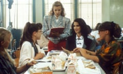 Beady-eyed strangeness … Winona Ryder, second from right, in Heathers.