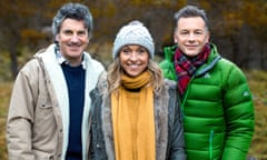 Programme Name: Autumnwatch - TX: n/a - Episode: Autumnwatch - 2016 (No. n/a) - Picture Shows:  Martin Hughes-Games, Michaela Strachan, Chris Packham - (C) BBC - Photographer: Jo Charlesworth