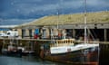 Fleetwood dock on the Wyre coast in Lancashire