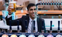 Budget 2021<br>Chancellor of the Exchequer Rishi Sunak during a visit to Fourpure Brewery in Bermondsey, London, after he delivered his Budget to the House of Commons. Picture date: Wednesday October 27, 2021. PA Photo. See PA story POLITICS Budget. Photo credit should read: Dan Kitwood/PA Wire