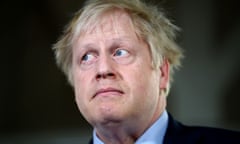 Boris Johnson during a campaign visit on Thursday.