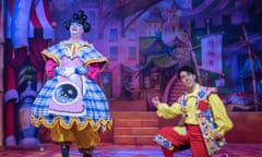 Paul Merton as Widow Twankey and Pete Firman as Wishee Washee in Aladdin.