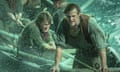 SAM KEELEY CHRIS HEMSWORTH<br>This photo provided by Warner Bros. Pictures shows, Chris Hemsworth, right, as Owen Chase, and Sam Keeley as Ramsdell, left, in a scene from the film, "In the Heart of the Sea." The movie opens in U.S. theaters on Dec. 11, 2015. (Jonathan Prime/Warner Bros. Pictures via AP)