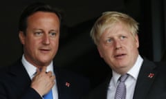 David Cameron and Boris Johnson.