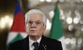 Sergio Mattarella, Italy’s president, said he had two choices: either call an election or nominate a technical government.