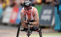 David Weir finishes in seventh after a puncture wrecked his marathon race