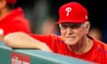 Charlie Manuel, during his stint as a hitting coach with the Philadelphia Phillies, looks on during a 2019 game against the Pittsburgh Pirates at Citizens Bank Park.
