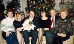 ‘The holiday didn’t really kick off until the announcement “Christmas is ruined!” was made’ ... from left: Tim’s brother, Chris, his sister, Melissa, Tim, sister Lynn, his dad and mother, circa 1989.