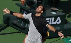 Juan Martín del Potro held his nerve in a deciding tiebreaker to take the title