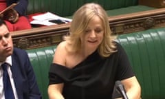 Tracy Brabin seen wearing the controversial dress in the Commons