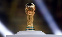 The World Cup trophy