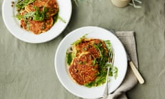 Squash flat: Anna Jones quick squash and ricotta pancakes.