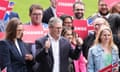 Keir Starmer with supporters