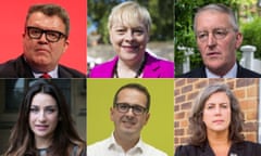 Clockwise from top left: Tom Watson, Angela Eagle, Hilary Benn, Heidi Alexander, Owen Smith and Luciana Berger.