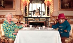 ‘It took on a life of its own’ … the Queen’s afternoon tea with Paddington Bear.