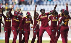 West Indies women celebrate