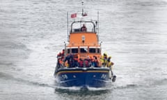 Group of people onboard the RNLI Dover Lifeboat