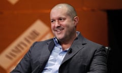 Jonathan Ive speaks onstage during “Genius by Design” at the Vanity Fair New Establishment Summit in San Francisco, California.