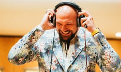 Tyson Fury at a recording session for his cover of Neil Diamond's Sweet Caroline