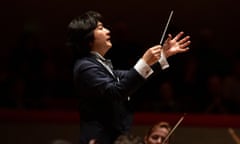 Kazuki Yamada conducting the City of Birmingham Symphony Orchestra.