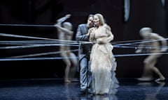 Jacques Imbrailo and Mari Eriksmoen in Grand Theatre de Geveva’s production of Pelléas et Mélisande by Debussy, streaming on OperaVision.