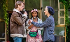 Ned Rudkins-Stow, Chanelle Modi and Katherine Jack in As You Like It. 
