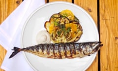 Joe Wright’s barbecued mackerel.