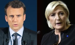 Emmanuel Macron and Marine Le Pen.