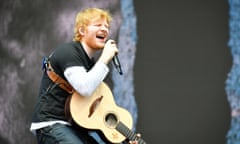 Ed Sheeran performs at Singleton Park, Swansea.