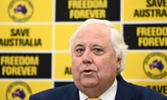 Clive Palmer gave donations totalling $7.1m over the course of the year to his United Australia Party