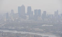 Air pollution over London