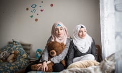 Sana and Ghena Abu Rashed, aged 15 and 18, now living in Lüneburg, Germany