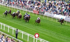 Haskoy and Ryan Moore (right) coming home to win at York last month.