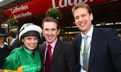 Rachel Wyse with Tony McCoy and Ed Chamberlin of Sky Sports before riding in The Cheltenham Festival St Patricks Day Derby
Pic Dan Abraham - racingfotos.com 
Cheltenham 17.3.11

THIS IMAGE IS SOURCED FROM AND MUST BE BYLINED "RACINGFOTOS.COM"