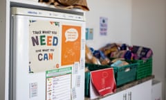 A community food area at the Rumney Forum community charity  in Cardiff