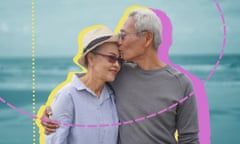 Couple on the beach hugging